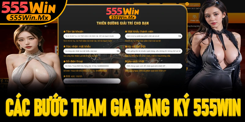 Hướng dẫn các bước tham gia đăng ký hội viên 555win đơn giản